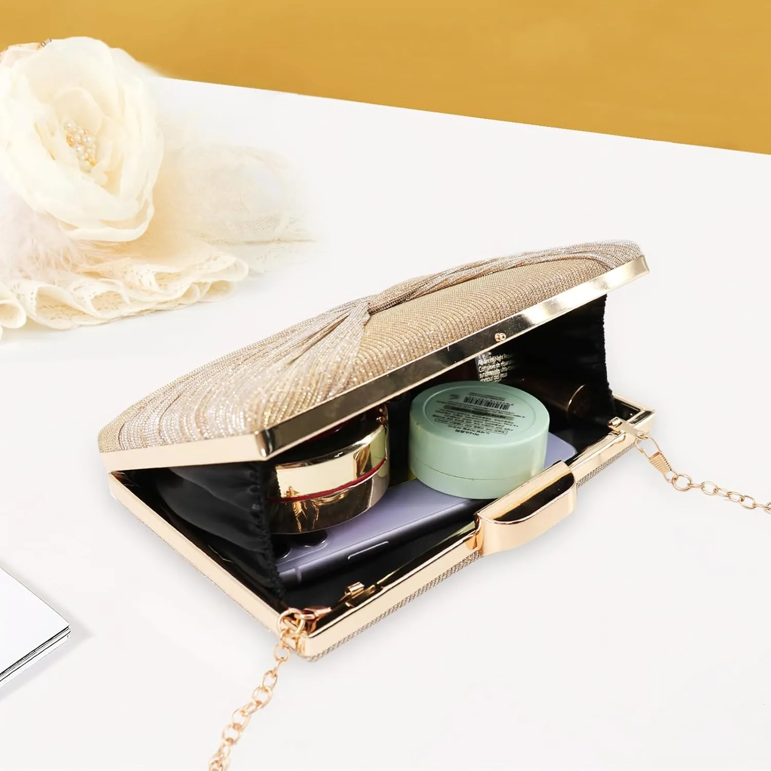 Evening Clutch Purses - Women's Evening Bag Party Purses Handbag for Cocktail/Prom/Party/Wedding/Formal