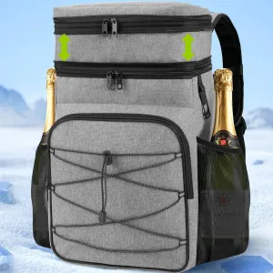 Expandable Cooler Backpack - 35 Cans Insulated Backpack Cooler for Men & Women, Portable 2 Leak Proof Compartments Coolers Bag for Picnic, Lunch, Hiking, BBQ Camping and Beach