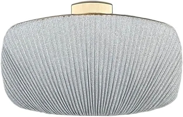 Fabric Art Pleated Clutch Purses European American Evening Bag