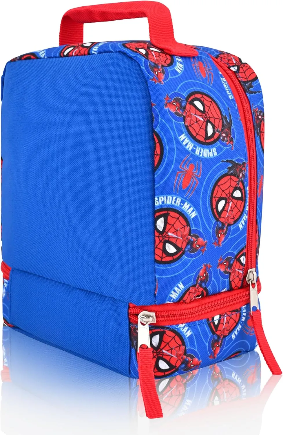 Fast Forward Marvel Spiderman Lunch Box for Kids | Miles Morales Insulated Lunch Bag Lunch Box for Boys, Girls, Toddlers | Spiderman Blue Reusable Lunchbox