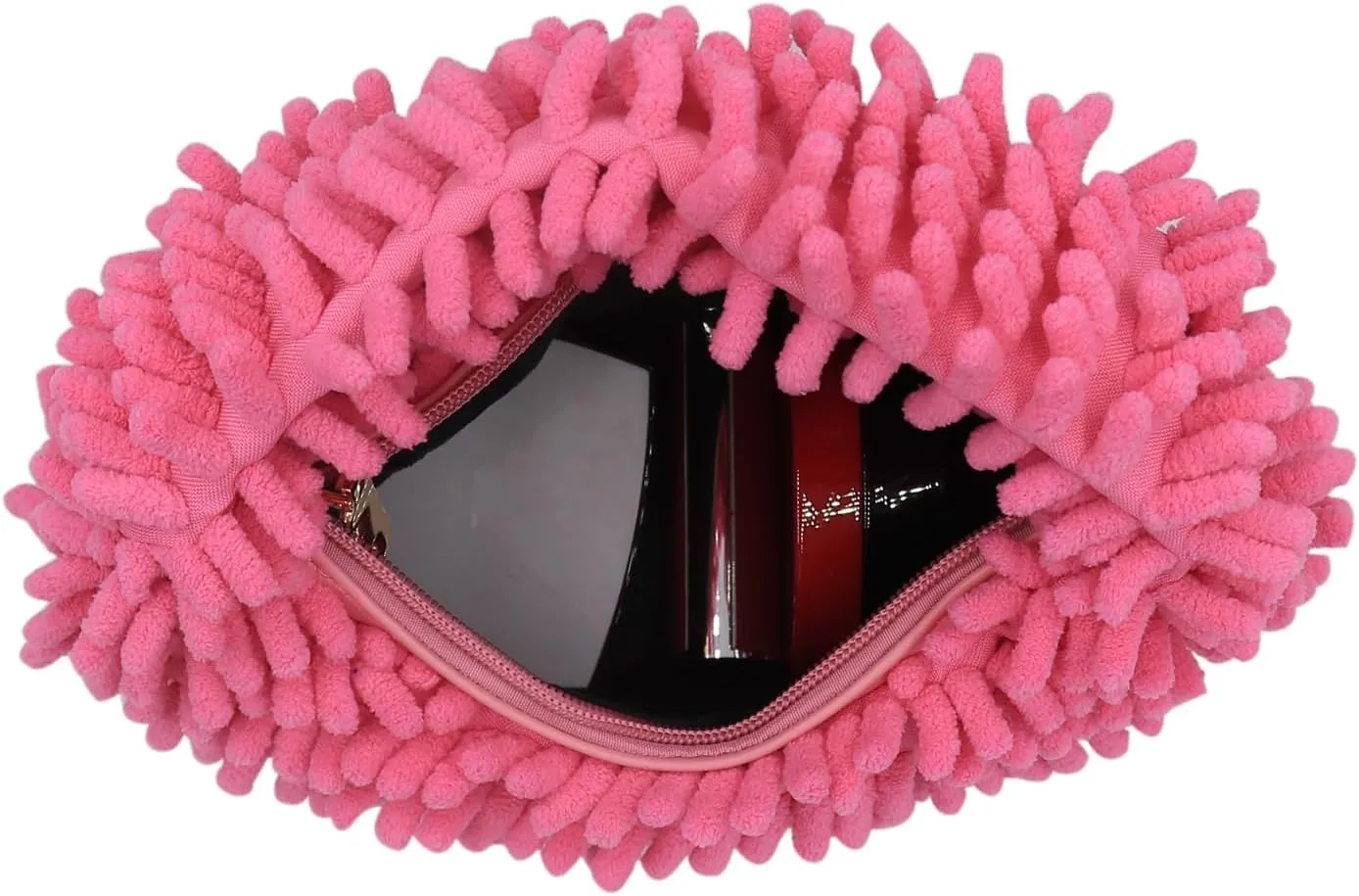 Fluffy Faux Fur Underarm Bag Fuzzy Shoulder Bag for Women Clutch Mini Plush Purse Cow Print Trendy Tote Handbag
