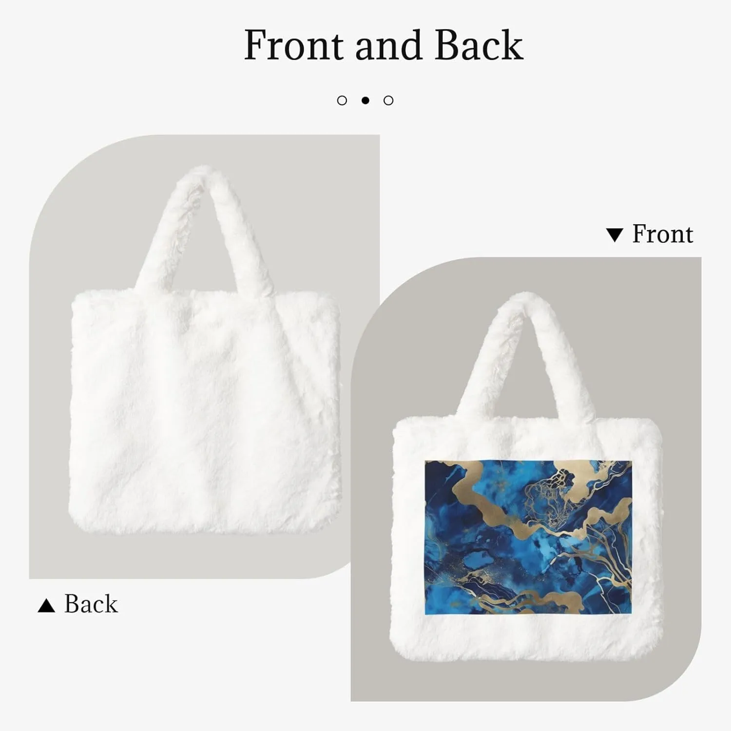 Fluffy Tote Bag for Women Plush Shoulder Purses Ladies Faux Fur Bag Top Handle Satchel Handbag Fall Winter