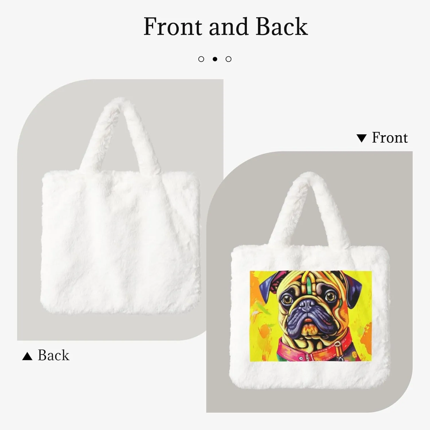 Fluffy Tote Bag for Women Plush Shoulder Purses Ladies Faux Fur Bag Top Handle Satchel Handbag Fall Winter