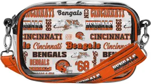 FOCO NFL Logo Retro Print Clear Crossbody Bag, Team Color