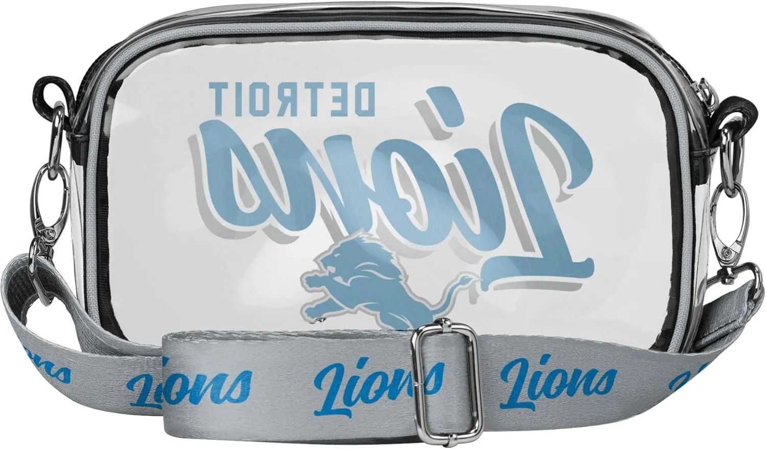 FOCO NFL Team Logo Monty Script Clear Crossbody Bag