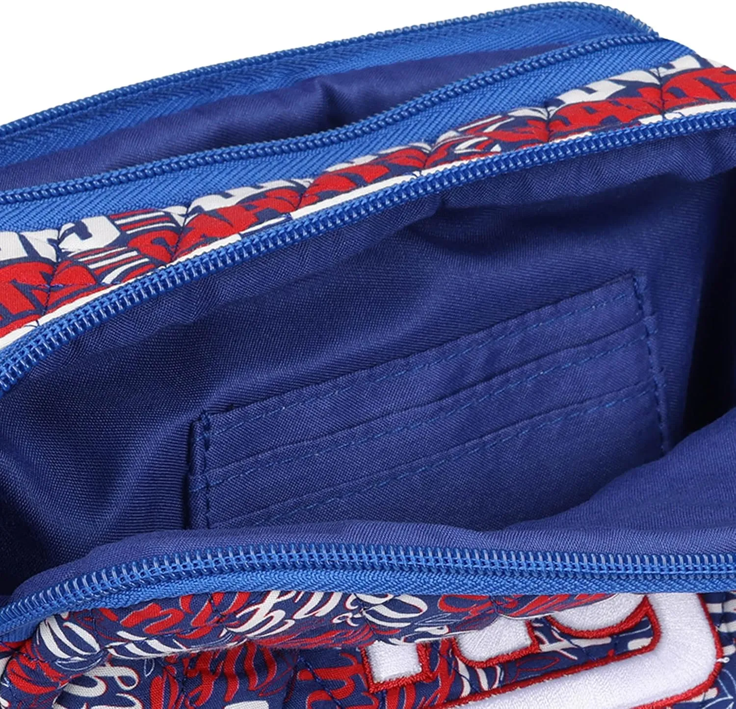 FOCO NFL Team Logo Quilted Printed Crossbody Purse Bag