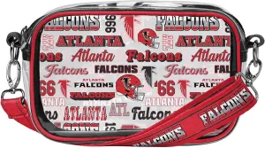 FOCO NFL Team Logo Retro Print Clear Crossbody Bag