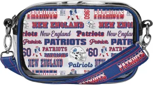 FOCO NFL Team Logo Retro Print Clear Crossbody Bag