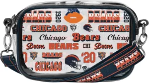 FOCO NFL Team Logo Retro Print Clear Crossbody Bag