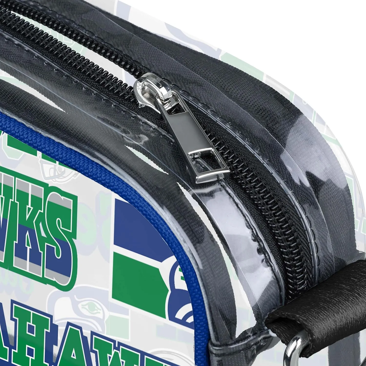 FOCO NFL Team Logo Retro Print Clear Crossbody Bag