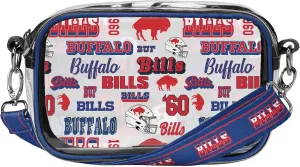FOCO NFL Team Logo Retro Print Clear Crossbody Bag