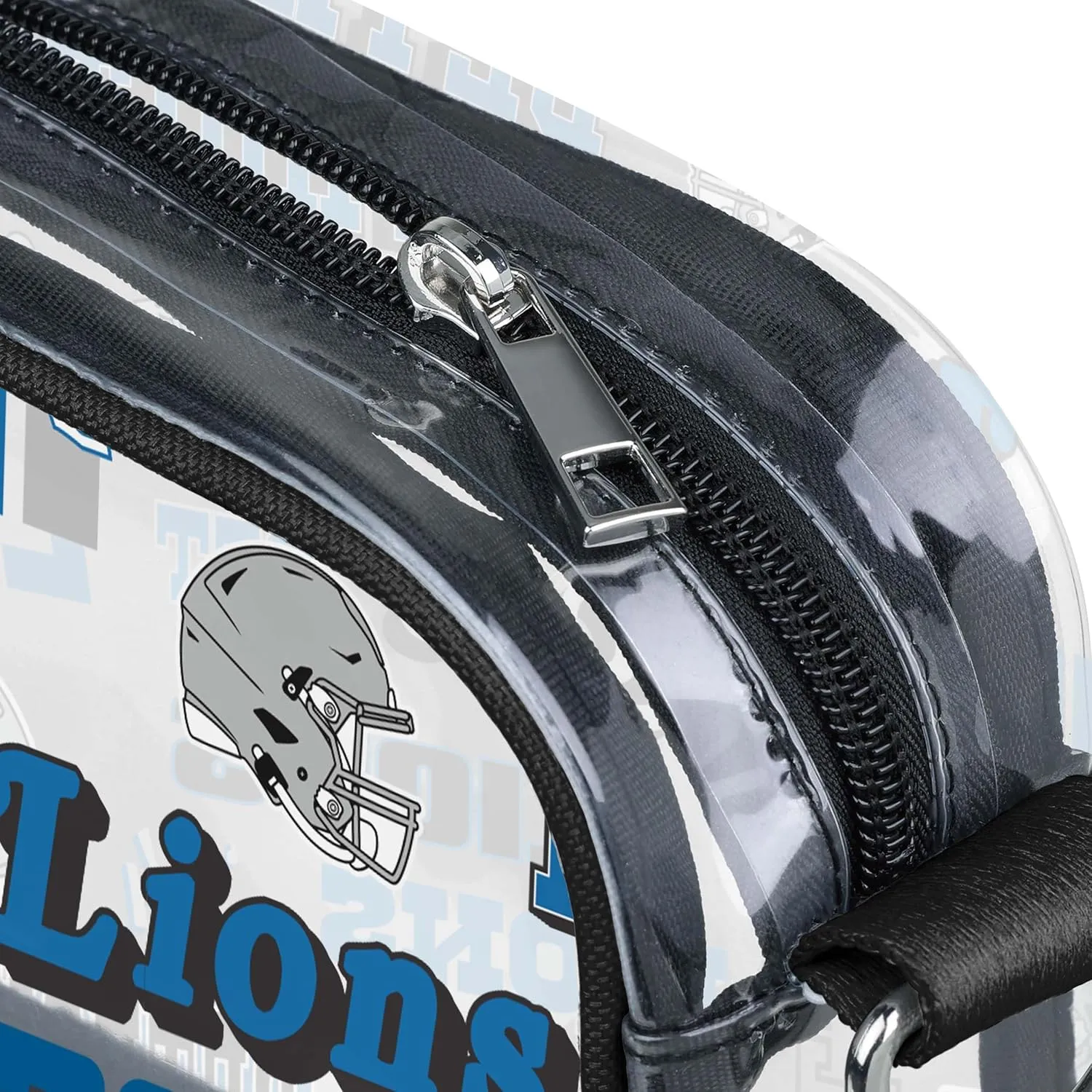 FOCO NFL Team Logo Retro Print Clear Crossbody Bag