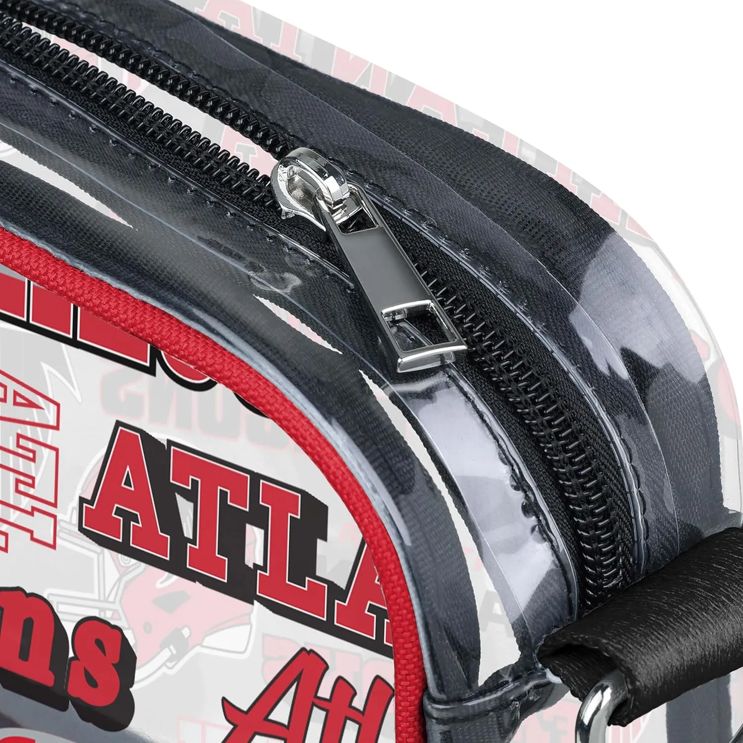 FOCO NFL Team Logo Retro Print Clear Crossbody Bag
