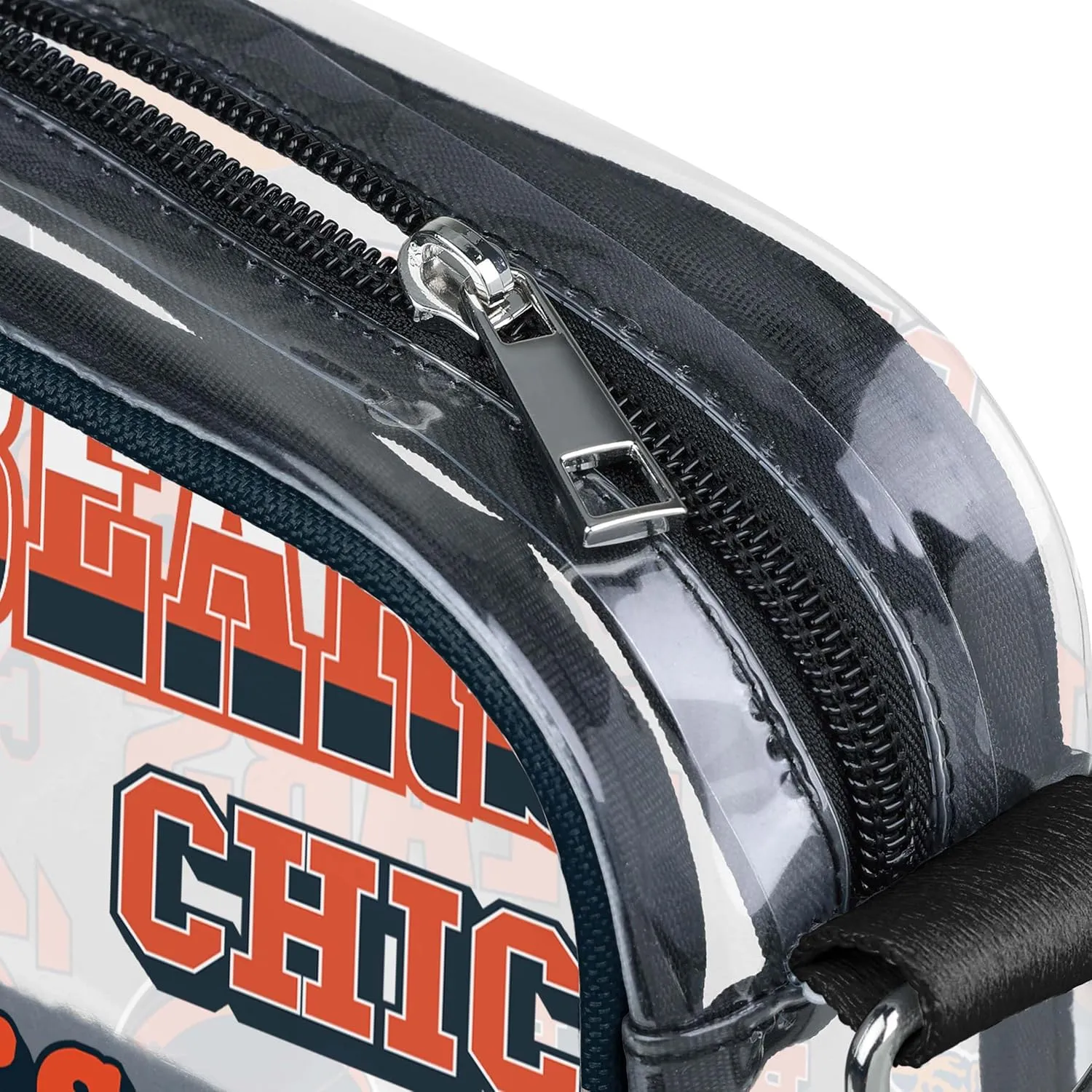FOCO NFL Team Logo Retro Print Clear Crossbody Bag