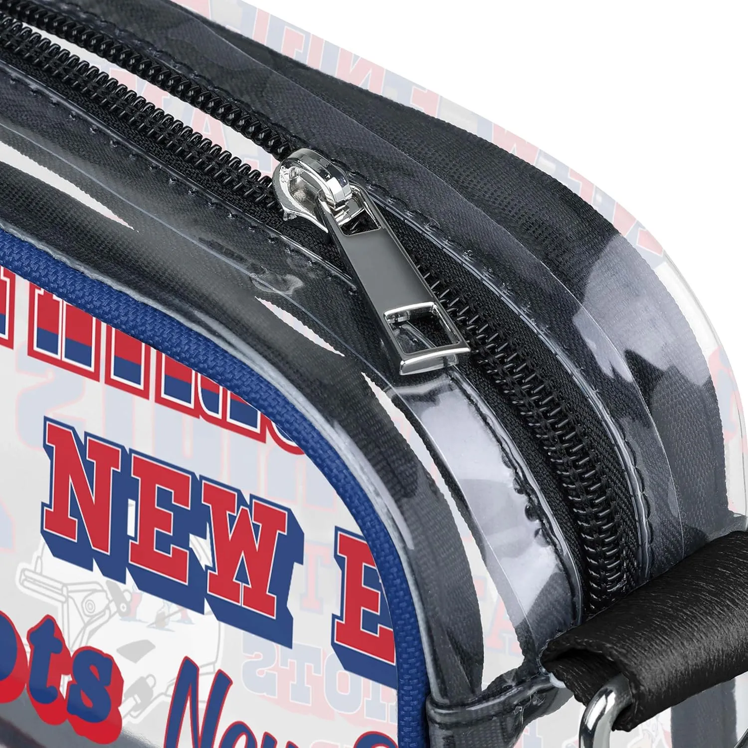 FOCO NFL Team Logo Retro Print Clear Crossbody Bag