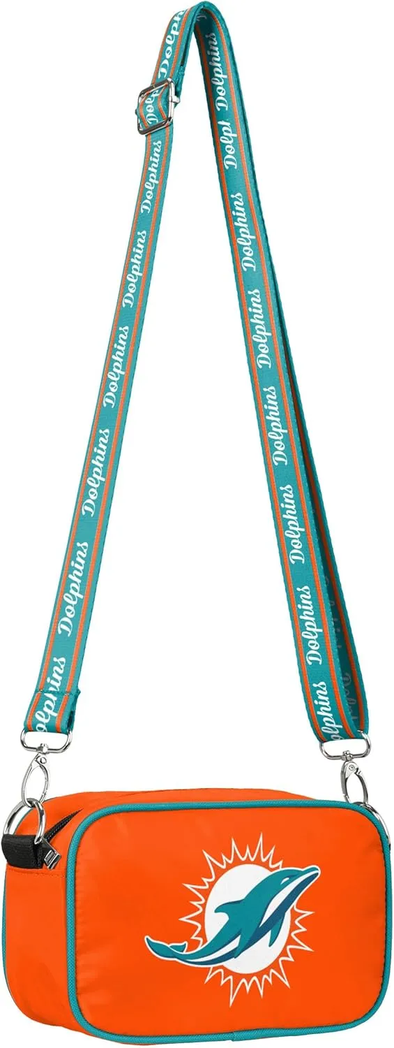 FOCO NFL Team Logo Solid Crossbody Bag