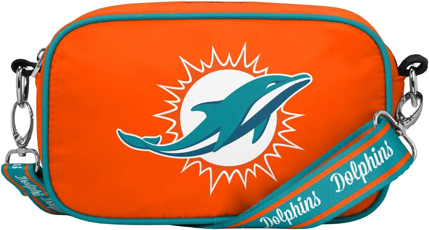 FOCO NFL Team Logo Solid Crossbody Bag