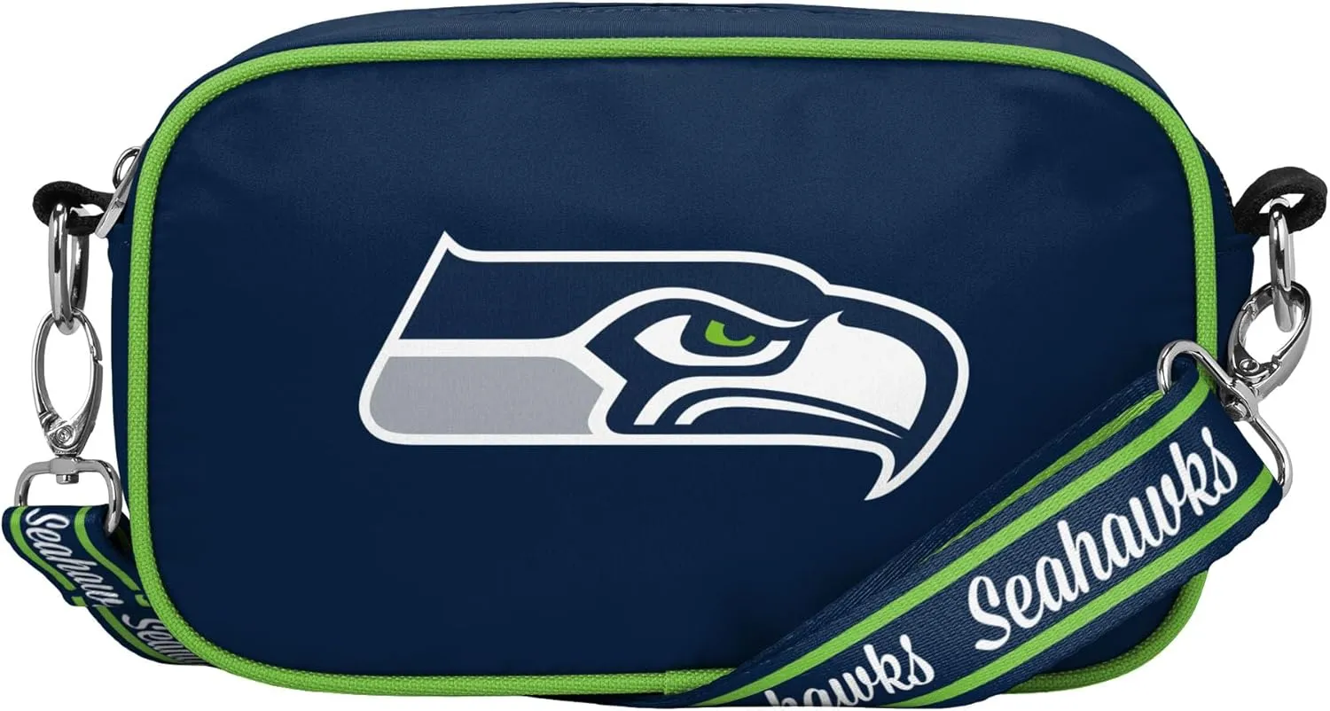 FOCO NFL Team Logo Solid Crossbody Bag