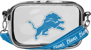 FOCO NFL Team Logo Stripe Clear Crossbody Bag