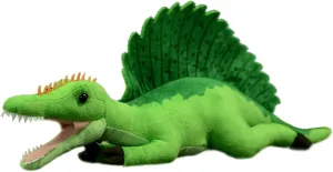 FRANKIEZHOU Lifelike Spinosaurus Stuffed Animal-Green 17.7" Realistic Dinosaur Plush Toys for Kids,Gifts for Kids