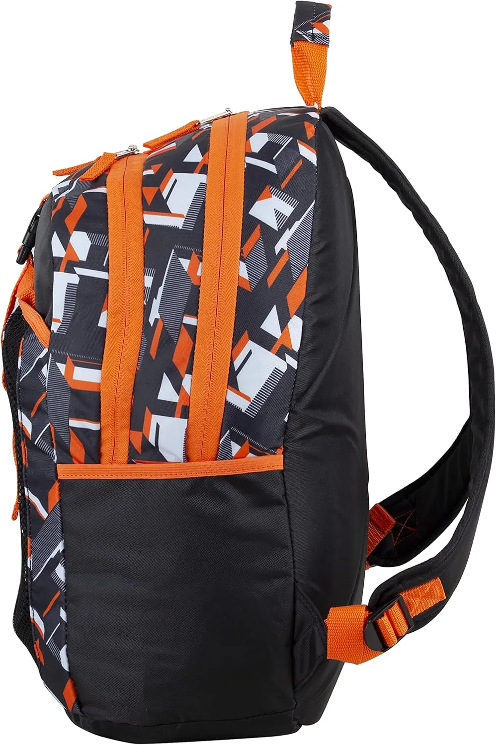 FUEL Lunch Backpack Set Teens Student Water Resistant Bookbag Bag Soft Reusable Insulated Cooler Lunch Box Thermal Travel Office Lunch Bag, Orange Tech