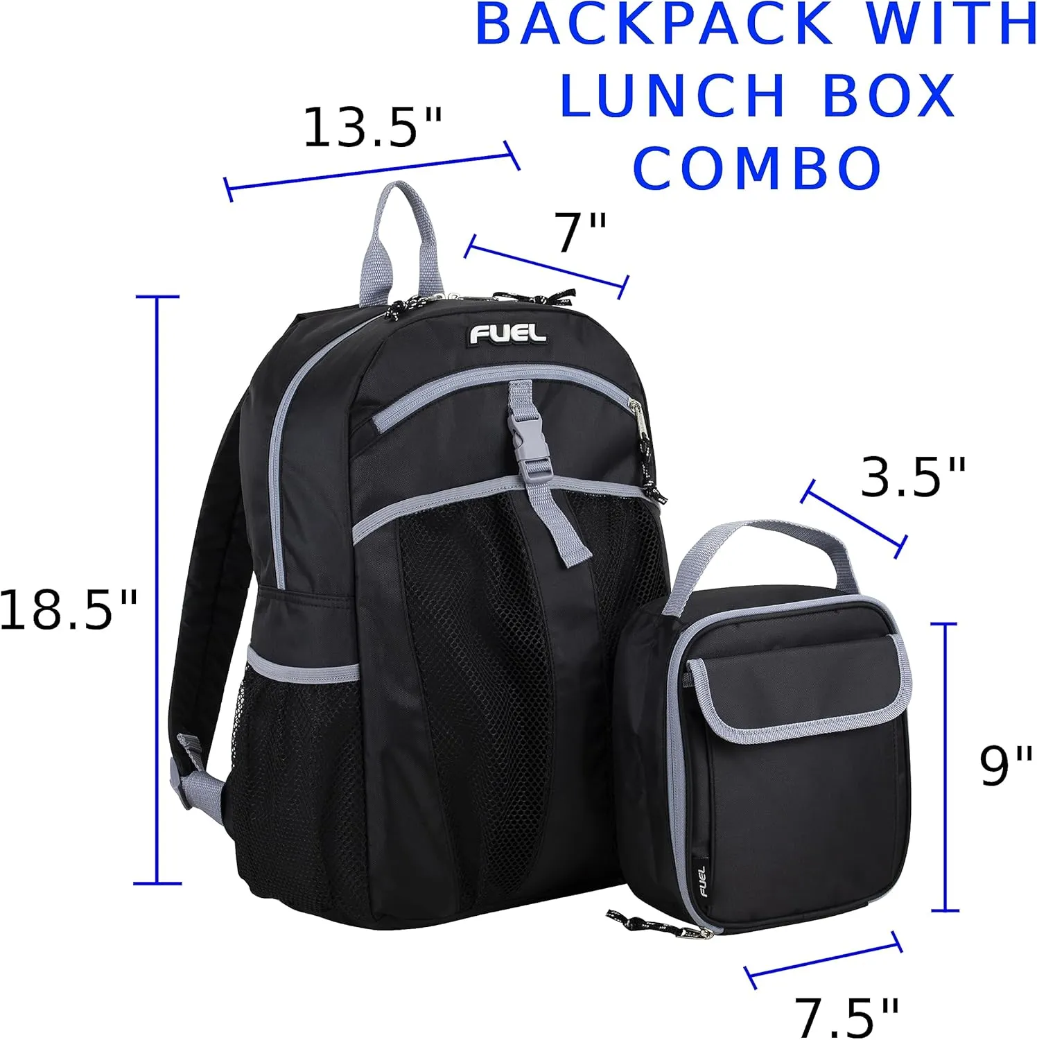 FUEL Travel Backpack Cooler Bag Lunchbox for Work Insulated Cooler Bag Lunch Bag Work Hiking Water Bottle Pockets