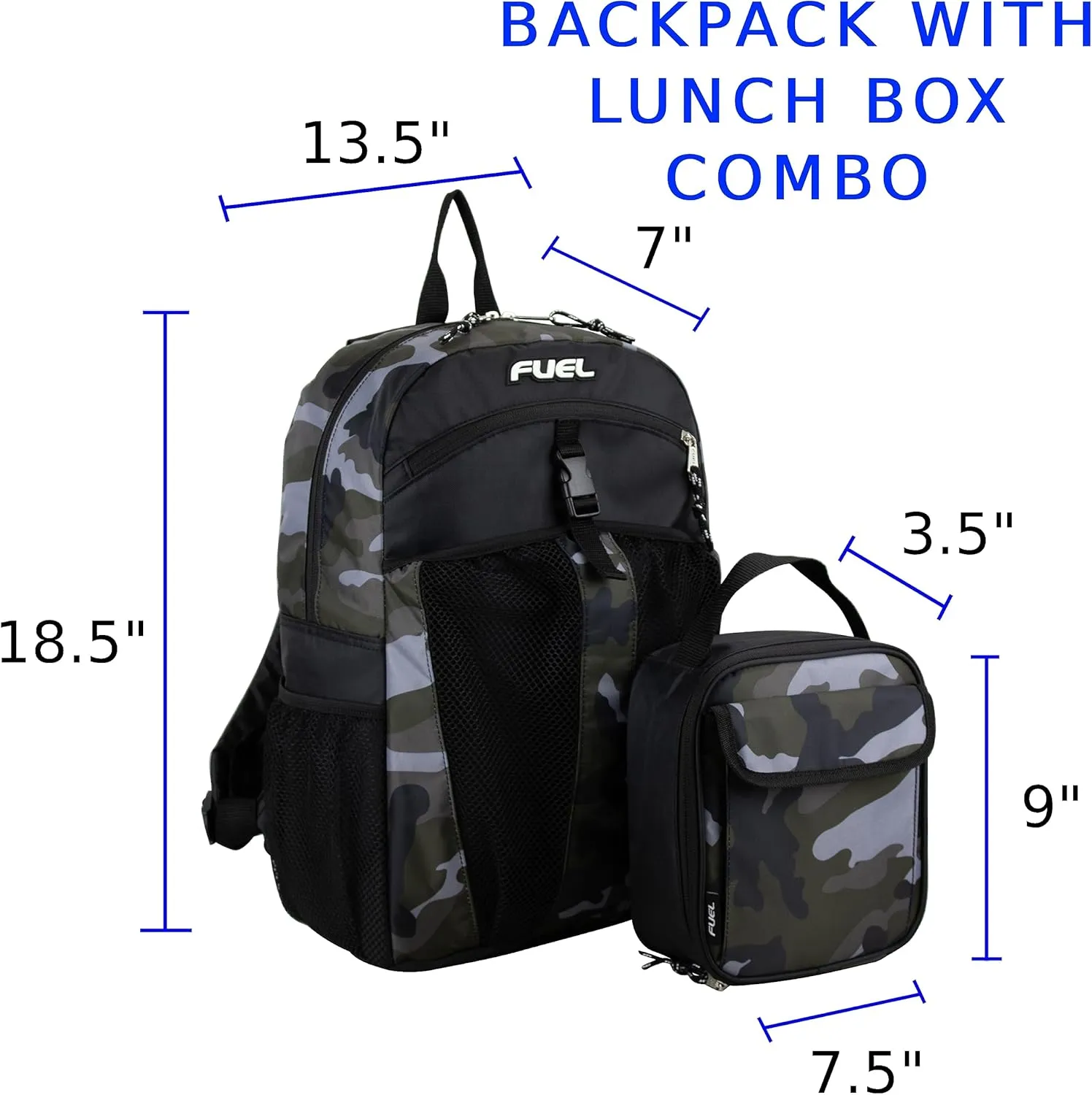 FUEL Travel Backpack Cooler Bag Lunchbox for Work Insulated Cooler Bag Lunch Bag Work Hiking Water Bottle Pockets