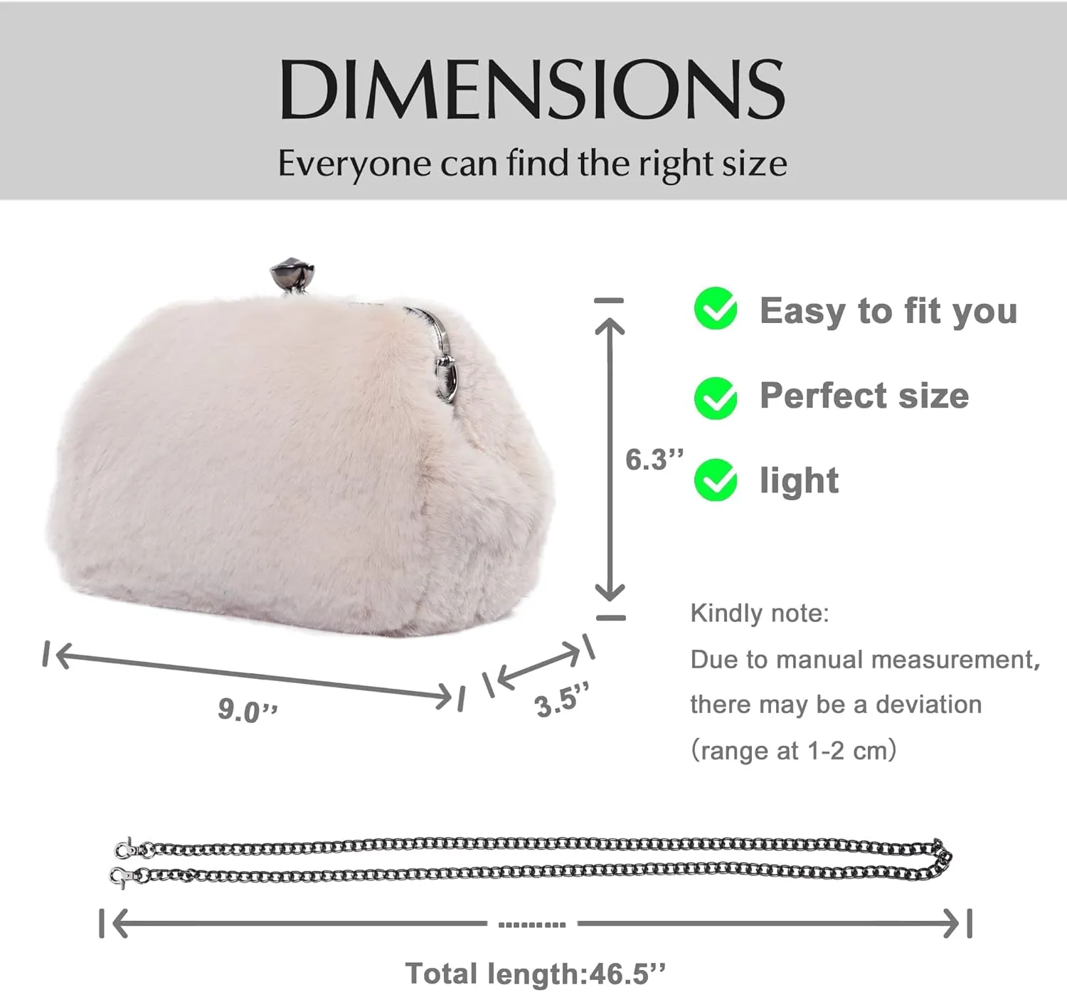 Fur Story Tote Bag Faux Fur Purses for Women Plush Handbag Fuzzy Shoulder Bag Big Capacity Black Purse for women’s Girls