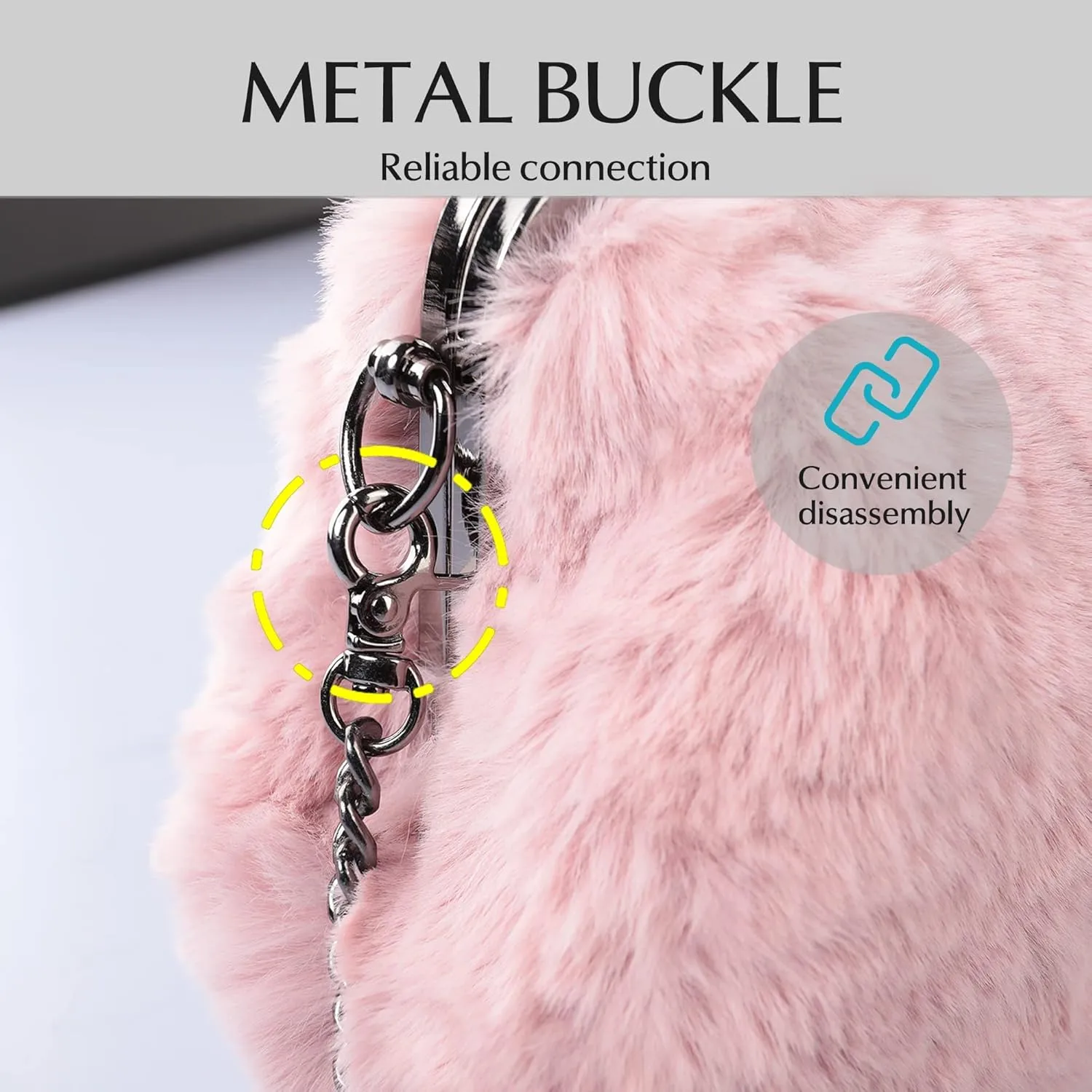Fur Story Tote Bag Faux Fur Purses for Women Plush Handbag Fuzzy Shoulder Bag Big Capacity Black Purse for women’s Girls