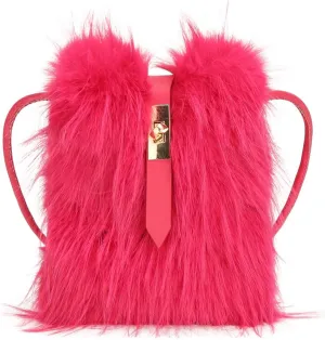 Furry Purse, Faux Fur Crossbody Bag Y2K Fluffy Bag Fuzzy Purses for Women