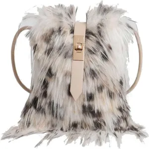 Furry Purse, Faux Fur Crossbody Bag Y2K Fluffy Bag Fuzzy Purses for Women