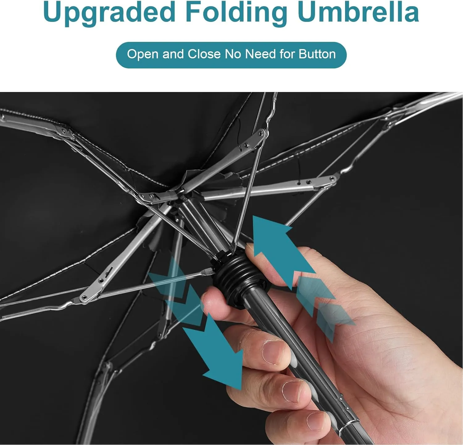 G4Free Mini Travel Folding Umbrella for Purse, Compact UPF 50  Sun & Rain UV Protection Small Umbrella, Lightweight Portable Fits in Pocket Wallet Bag Parasol for Commuter, Women, Men, Kids