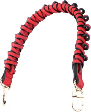 Gadpiparty Woven Hand Strap Women Handbag Ladies Purses Handbag Bag Wallet Straps Bag Strap Rattan Handbag Woman Replacement Purse Handle Thick Straps for Purses Artificial Leather Red