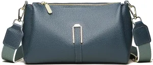 Genuine Leather Crossbody Purses for Women with Adjustable Shoulder Strap Women's Pockets Handbags