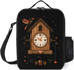 German Cuckoo Clock Lunch Box Insulated Lunch Bag Adjustable Shoulder Strap Lunch Tote Bag Lunch Cooler Bag