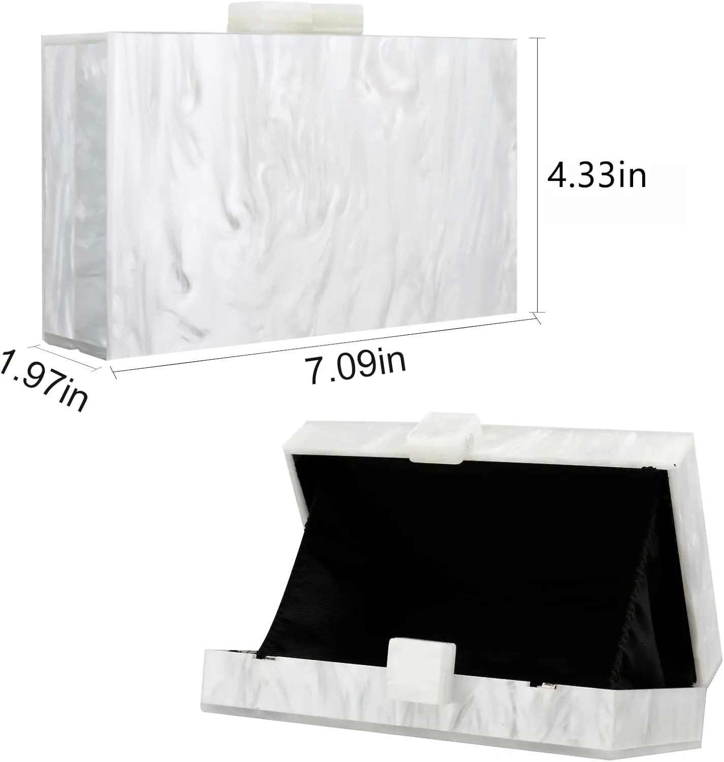 Gets Acrylic Clutch Purses for Women with Marbling Purses and Handbags Elegant Banquet Evening Crossbody Bag