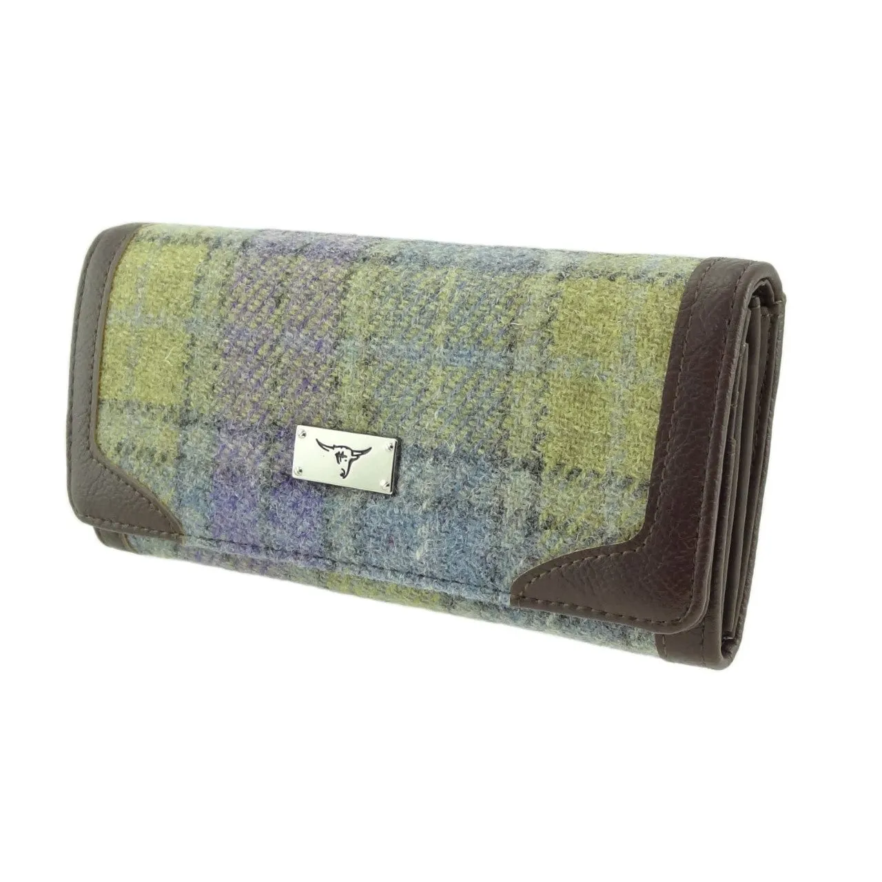 Glen Appin Bute Harris Tweed Long Fold-over Purse LB2000