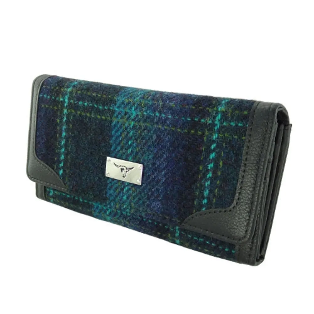 Glen Appin Bute Harris Tweed Long Fold-over Purse LB2000