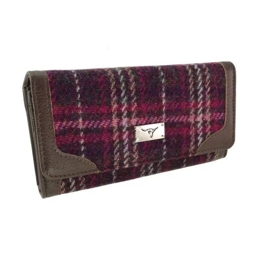 Glen Appin Bute Harris Tweed Long Fold-over Purse LB2000
