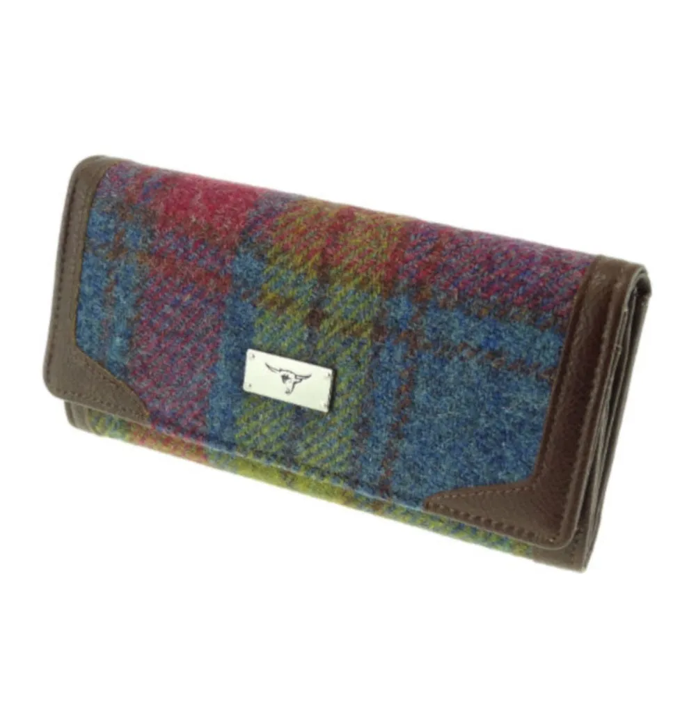 Glen Appin Bute Harris Tweed Long Fold-over Purse LB2000