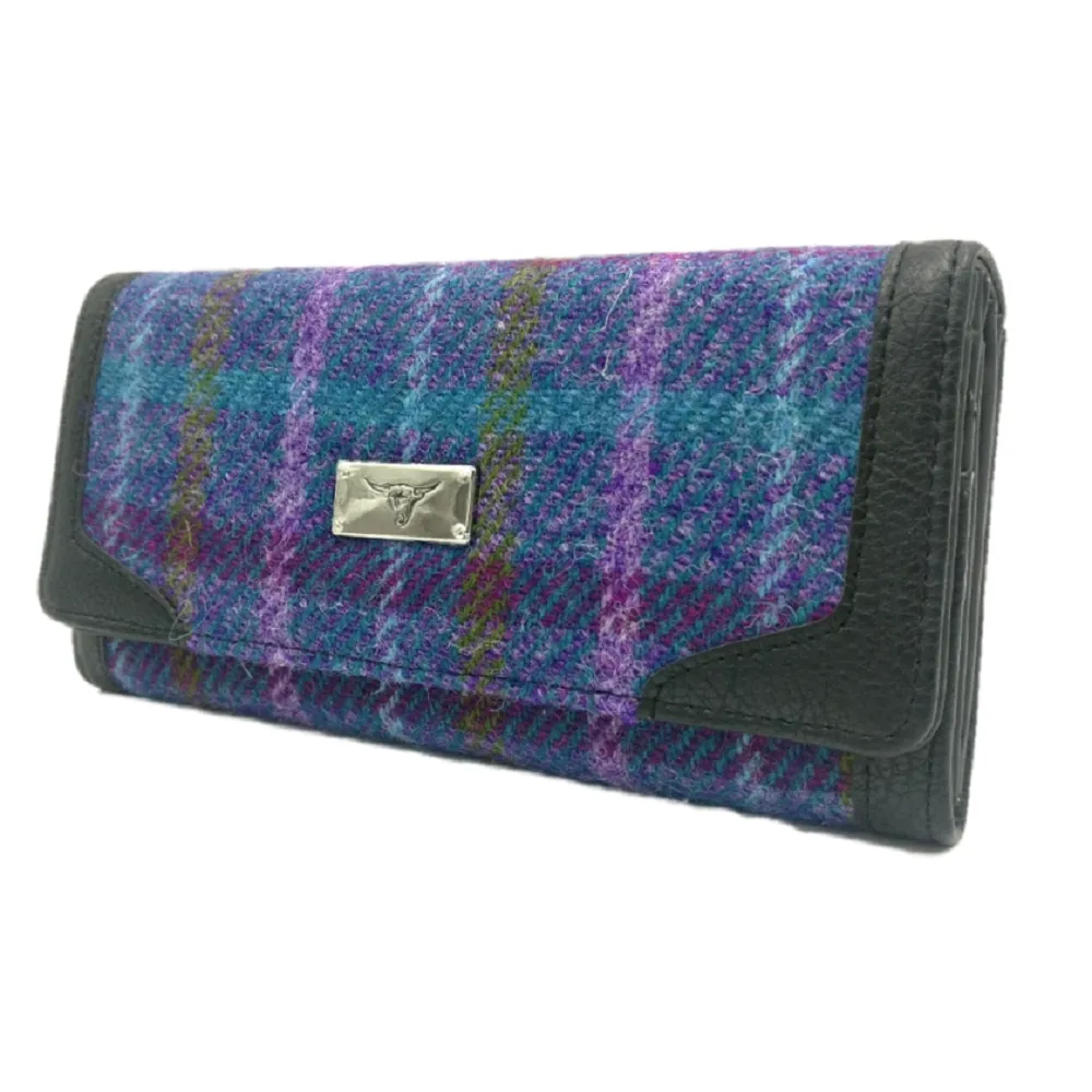 Glen Appin Bute Harris Tweed Long Fold-over Purse LB2000