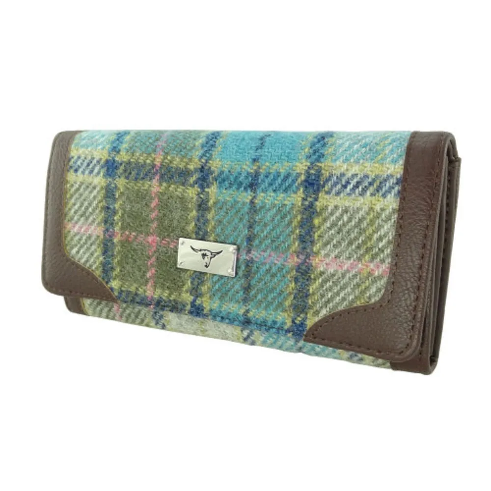 Glen Appin Bute Harris Tweed Long Fold-over Purse LB2000