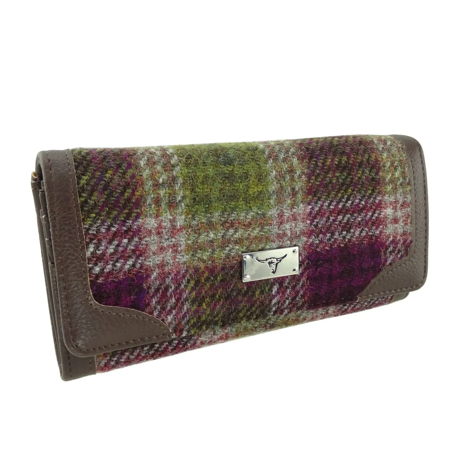 Glen Appin Bute Harris Tweed Long Fold-over Purse LB2000