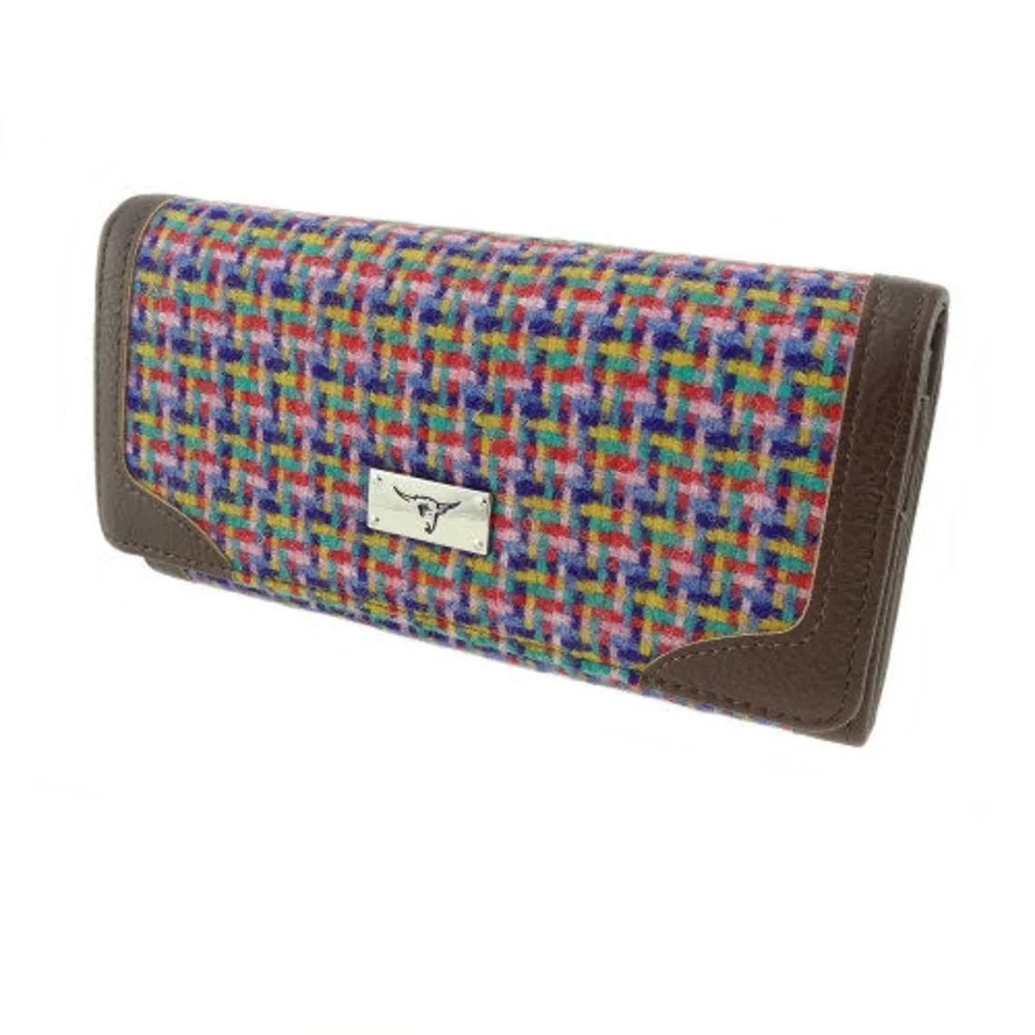 Glen Appin Bute Harris Tweed Long Fold-over Purse LB2000