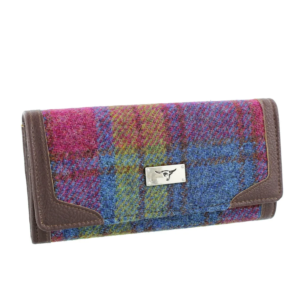 Glen Appin Bute Harris Tweed Long Fold-over Purse LB2000