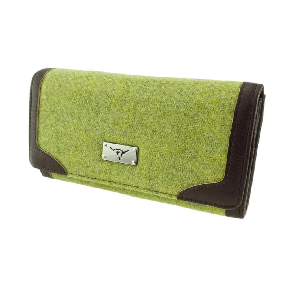 Glen Appin Bute Harris Tweed Long Fold-over Purse LB2000