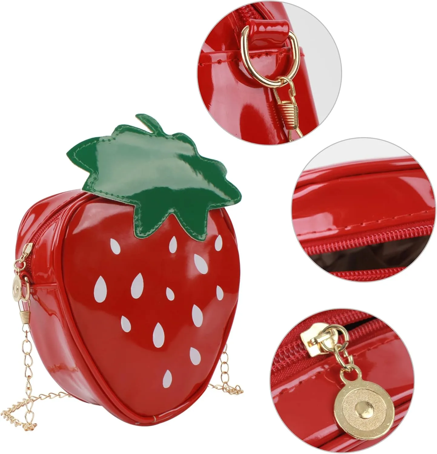 Goclothod Handbag Cute Fruit Crossbody Bag Weave Summer Beach Shoulder Bag