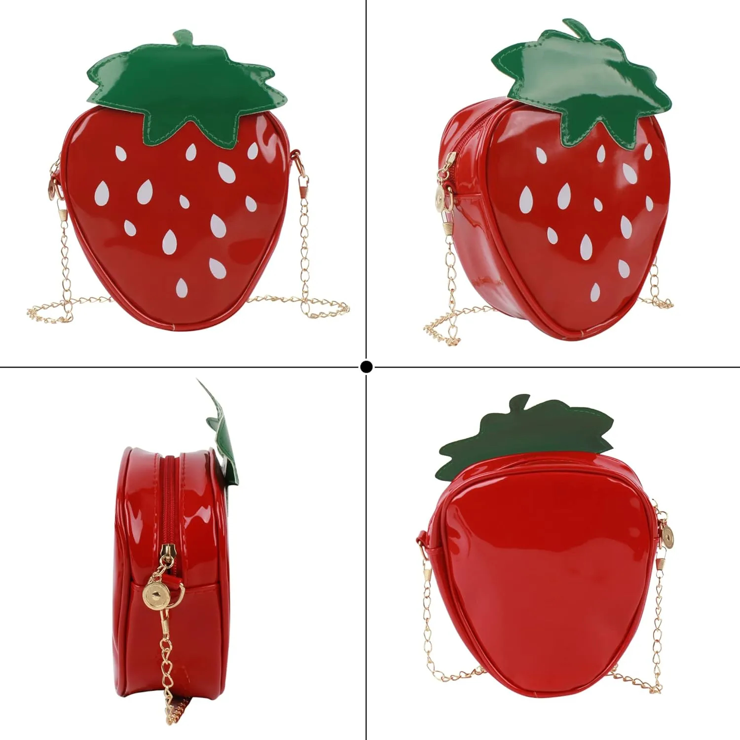 Goclothod Handbag Cute Fruit Crossbody Bag Weave Summer Beach Shoulder Bag