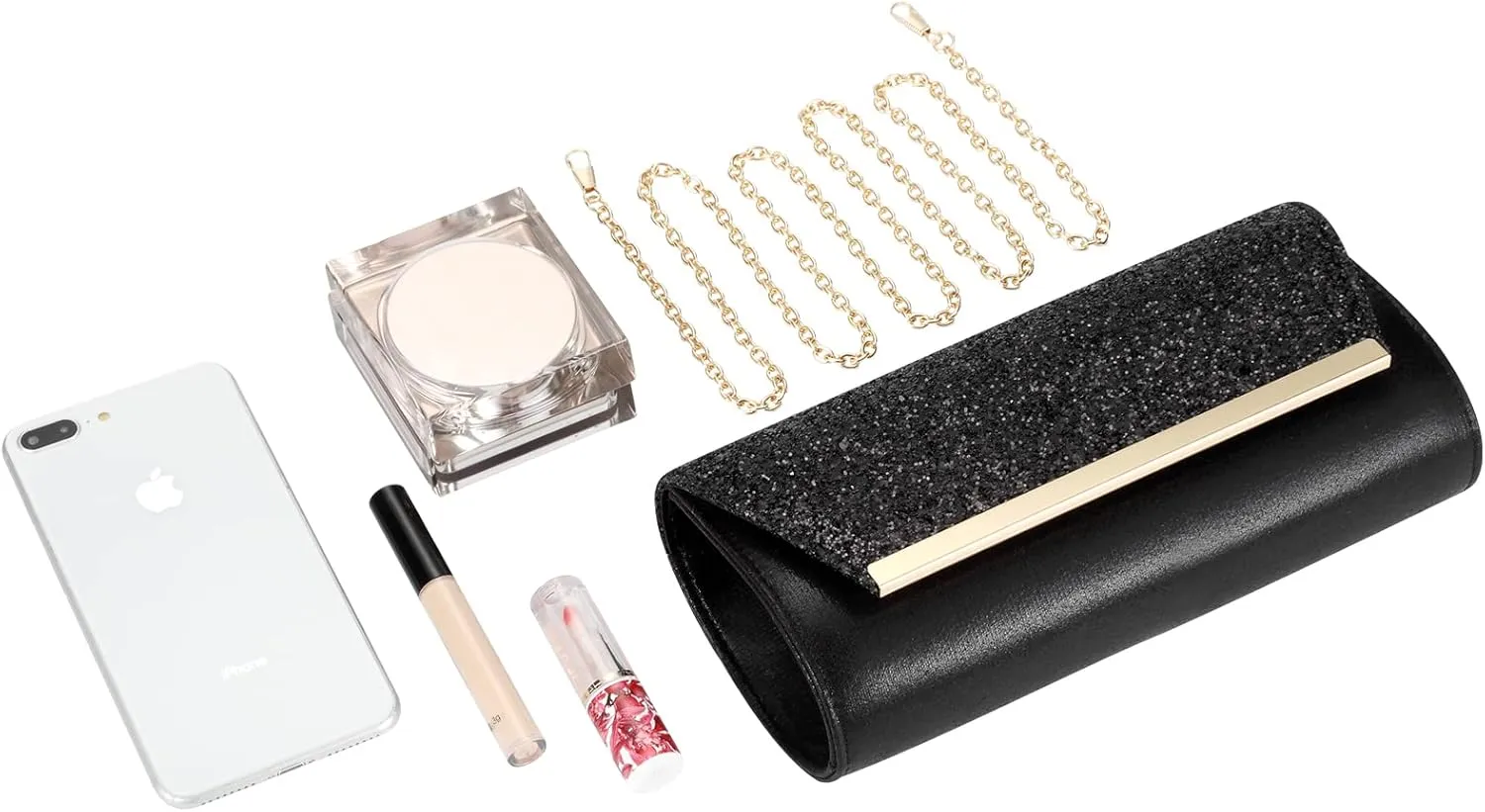 gold clutch,gold clutch purses for women evening wedding cocktail party evening bag shoulder crossbody handbag…