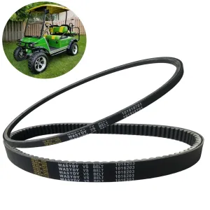 Golf Cart Starter Generator Belt &Clutch Drive Belt Kit For Club Car DS 1997-UP, Precedent 2004-UP With FE290 and FE350 Motors,Compatible With OHV Kawasaki Gas Engine ，Replace 101916701,1016203